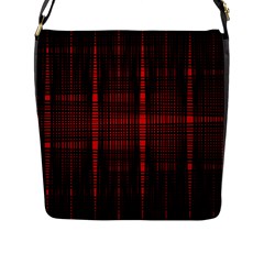 Black And Red Backgrounds Flap Closure Messenger Bag (L)