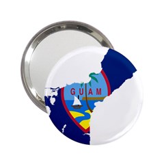 Flag Map Of Guam 2 25  Handbag Mirrors