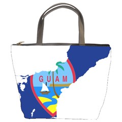 Flag Map Of Guam Bucket Bag by abbeyz71