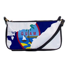 Flag Map Of Guam Shoulder Clutch Bag by abbeyz71