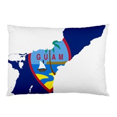 Flag Map Of Guam Pillow Case (two Sides) by abbeyz71