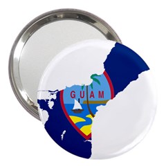 Flag Map Of Guam 3  Handbag Mirrors by abbeyz71