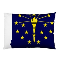 Flag Map Of Indiana Pillow Case by abbeyz71