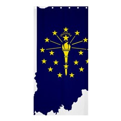 Flag Map Of Indiana Shower Curtain 36  X 72  (stall)  by abbeyz71