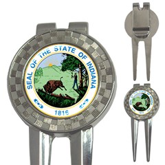 Great Seal Of Indiana 3-in-1 Golf Divots by abbeyz71