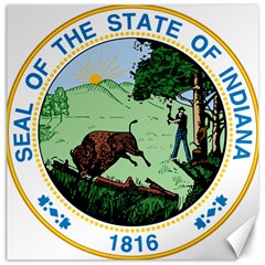 Great Seal Of Indiana Canvas 20  X 20 