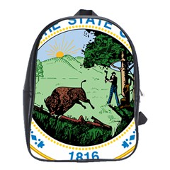 Great Seal Of Indiana School Bag (xl) by abbeyz71