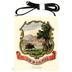 Historical Coat Of Arms Of Indiana Shoulder Sling Bag by abbeyz71