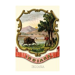 Historical Coat Of Arms Of Indiana Shower Curtain 48  X 72  (small)  by abbeyz71
