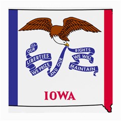 Flag Map of Iowa Medium Glasses Cloth (2-Side)