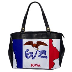 Flag Map of Iowa Oversize Office Handbag