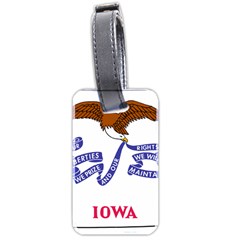 Flag Map of Iowa Luggage Tags (Two Sides)