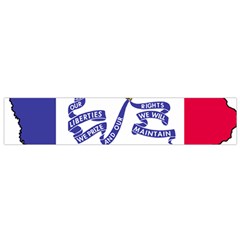 Flag Map of Iowa Small Flano Scarf