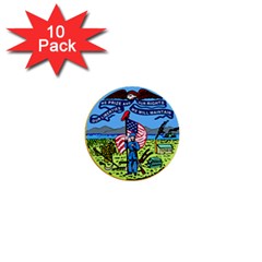 Great Seal Of Iowa 1  Mini Buttons (10 Pack)  by abbeyz71