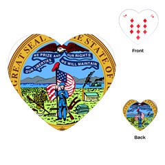 Great Seal Of Iowa Playing Cards (heart) by abbeyz71