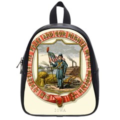 Historical Coat Of Arms Of Iowa School Bag (small)