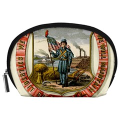 Historical Coat Of Arms Of Iowa Accessory Pouch (large) by abbeyz71