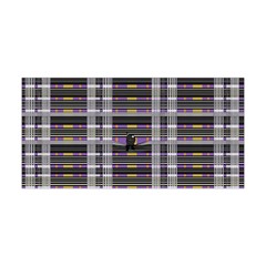 Playing With Plaid Kitten (purple) Halloween Pattern Yoga Headband by emilyzragz