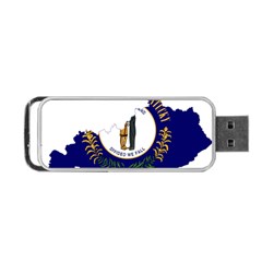 Flag Map Of Kentucky Portable Usb Flash (two Sides) by abbeyz71