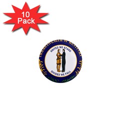 Great Seal Of Kentucky 1  Mini Magnet (10 Pack)  by abbeyz71