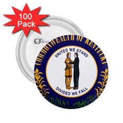 Great Seal Of Kentucky 2 25  Buttons (100 Pack)  by abbeyz71