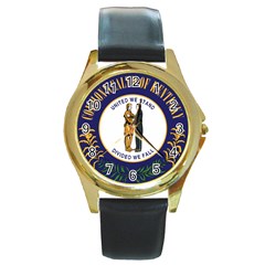 Great Seal Of Kentucky Round Gold Metal Watch by abbeyz71