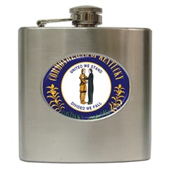 Great Seal Of Kentucky Hip Flask (6 Oz) by abbeyz71