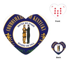 Great Seal Of Kentucky Playing Cards (heart) by abbeyz71