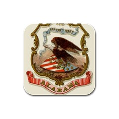 Historical Coat Of Arms Of Alabama Rubber Square Coaster (4 Pack)  by abbeyz71