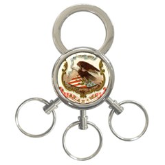 Historical Coat Of Arms Of Alabama 3-ring Key Chains by abbeyz71
