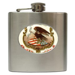 Historical Coat Of Arms Of Alabama Hip Flask (6 Oz) by abbeyz71