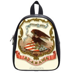 Historical Coat Of Arms Of Alabama School Bag (small)