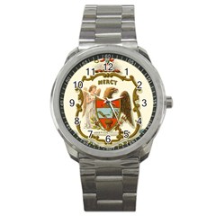 Historical Coat Of Arms Of Arkansas Sport Metal Watch by abbeyz71