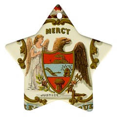 Historical Coat Of Arms Of Arkansas Star Ornament (two Sides) by abbeyz71