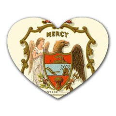 Historical Coat Of Arms Of Arkansas Heart Mousepads by abbeyz71