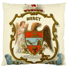 Historical Coat Of Arms Of Arkansas Large Cushion Case (one Side) by abbeyz71