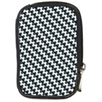 Massaging Kitties Houndstooth Pattern Compact Camera Leather Case