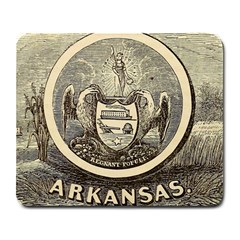 State Seal Of Arkansas, 1853 Large Mousepads by abbeyz71