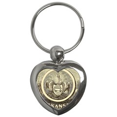 State Seal Of Arkansas, 1853 Key Chains (heart)  by abbeyz71