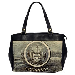 State Seal Of Arkansas, 1853 Oversize Office Handbag by abbeyz71