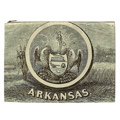 State Seal Of Arkansas, 1853 Cosmetic Bag (xxl) by abbeyz71