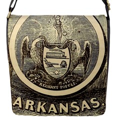 State Seal Of Arkansas, 1853 Flap Closure Messenger Bag (s) by abbeyz71