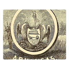 State Seal Of Arkansas, 1853 Double Sided Flano Blanket (large)  by abbeyz71
