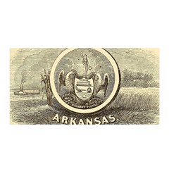 State Seal Of Arkansas, 1853 Satin Wrap by abbeyz71