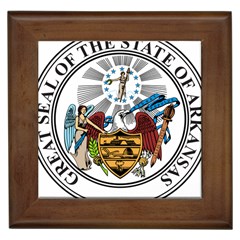State Seal Of Arkansas Framed Tiles by abbeyz71