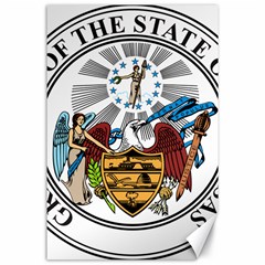 State Seal Of Arkansas Canvas 24  X 36  by abbeyz71