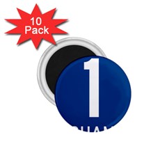 Guam Highway 1 Route Marker 1 75  Magnets (10 Pack)  by abbeyz71