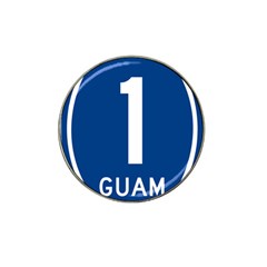 Guam Highway 1 Route Marker Hat Clip Ball Marker (4 Pack) by abbeyz71