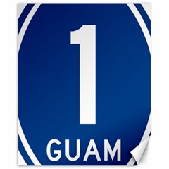 Guam Highway 1 Route Marker Canvas 16  X 20  by abbeyz71
