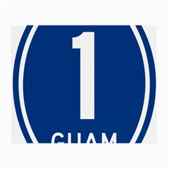 Guam Highway 1 Route Marker Small Glasses Cloth (2-side) by abbeyz71